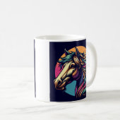 コロフ虹の馬の頭コーヒーティーマグカップ コーヒーマグカップ (正面右)
