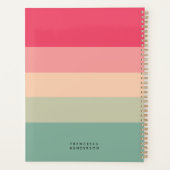 コロブロック横ストライプ線モノグラム プランナー手帳 (裏面)