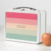 コロブロック横ストライプ線モノグラム メタルランチボックス (インサイチュ)