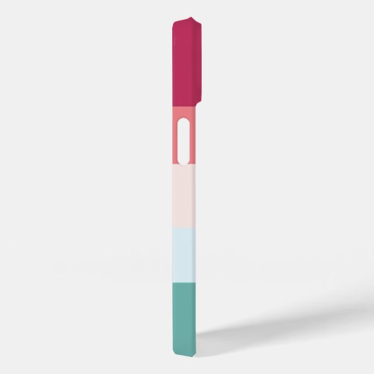 コロブロック横ストライプ線モノグラム Case-Mate iPhoneケース (裏面 / 右)