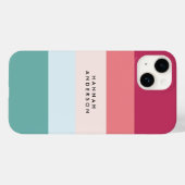 コロブロック横ストライプ線モノグラム Case-Mate iPhoneケース (裏面 (横))