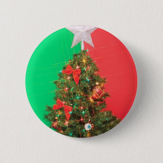 コロブロック・クリスマスツリー 缶バッジ (正面)