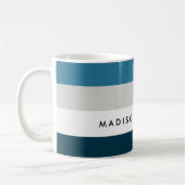 コロブロミニマルック横型ストライプコーヒーマグ コーヒーマグカップ (左)