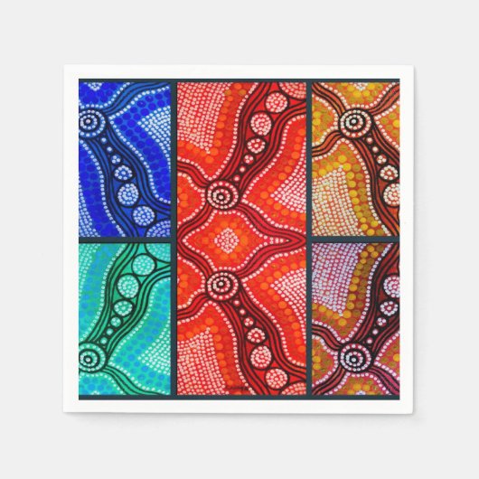 コロボリーパネルナプキンス スタンダードカクテルナプキン (正面)