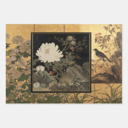 コロマンデル包装紙フラットシートセット3 ラッピングペーパーシート