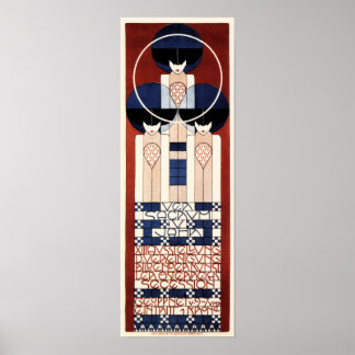 コロマンモーザーVサクラムV JAHRウィーンセセッション ポスター