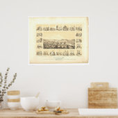 コロマ、カリフォルニア州。パノラママップ1857 (0423A) ポスター (キッチン)