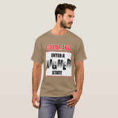コロラおもしろいドの地図 Tシャツ (正面フル)