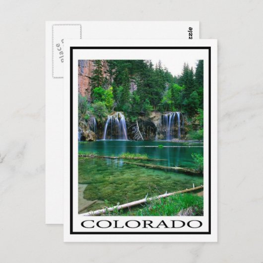 コロラぶら下がったド州の湖 ポストカード (正面/裏面)