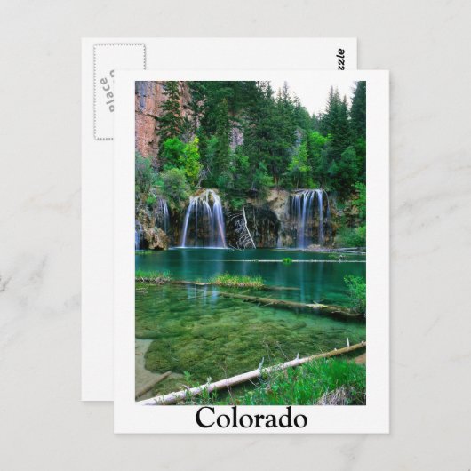 コロラぶら下がったド州の湖 ポストカード (正面/裏面)