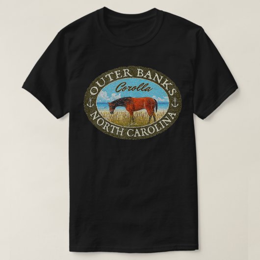 コロラアウタバンクNCとコロラワイルドホースタン Tシャツ (デザイン正面)