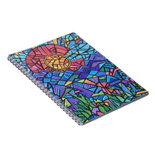 コロラカラフルド州旗とパタ鮮やかーン横 ノートブック (右側)