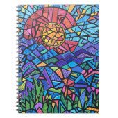 コロラカラフルド州旗とパタ鮮やかーン横 ノートブック (正面)