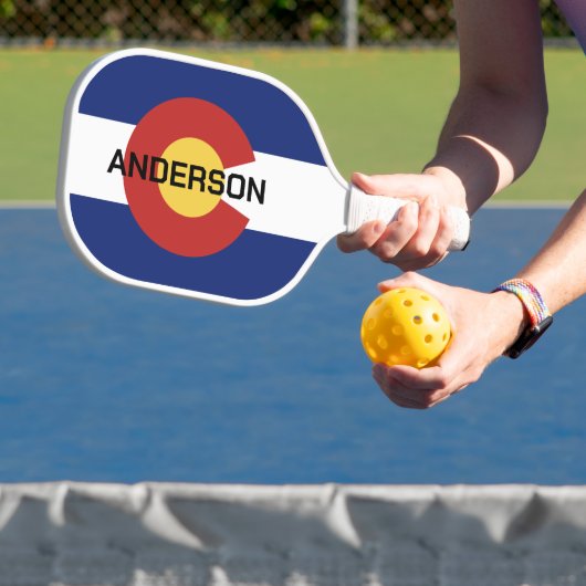 コロラクールド州旗カスタムピックボールパドルラケット ピックルボールラケット (インサイチュ)