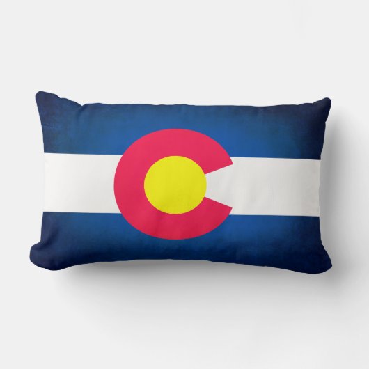 コロラグランジド州旗の枕 ランバークッション (正面)