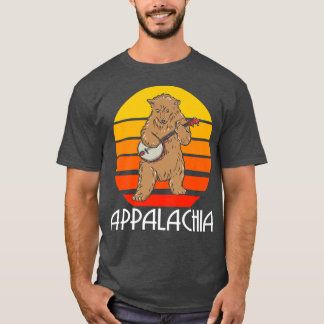 コロラドおもしろいベアパラチアブルーグラスバンジョバス Tシャツ