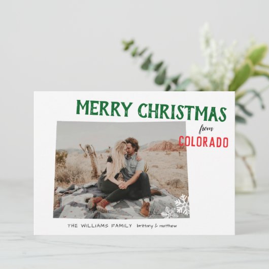 コロラドからのホリデーシーズン写真 シーズンカード (スタンド正面)
