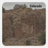 コロラドかわいらし州写真シール スクエアシール (正面)