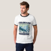 コロラドでスノーボード Tシャツ (正面フル)