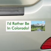 コロラドにいたい！ バンパーステッカー (車上)