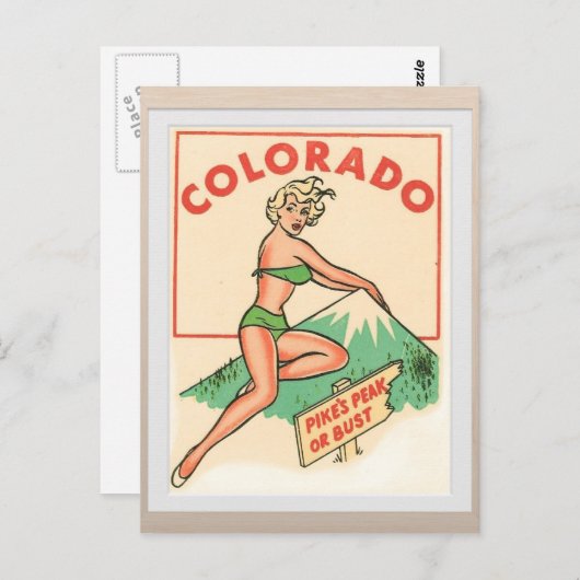 コロラドのビンテージ旅行はがき ポストカード (正面/裏面)
