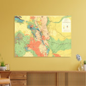 コロラドの一般地質図 キャンバスプリント (インサイチュ (リビング))