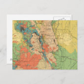 コロラドの一般地質図 ポストカード (正面/裏面)