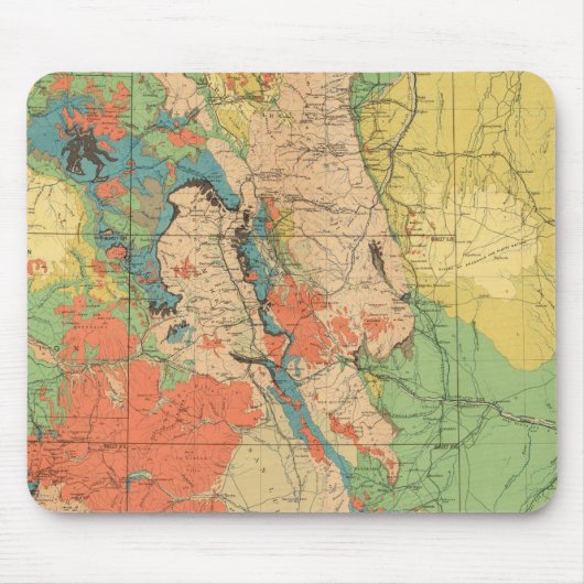 コロラドの一般地質図 マウスパッド (正面)