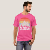 コロラドの山々 自然 ハイキング 登山 Tシャツ (正面フル)