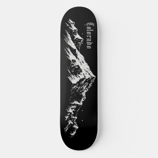 コロラドの山の峰 スケートボード (正面)