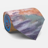 コロラドの山の滝 赤 紫 オレンジ ネクタイ (ロール)