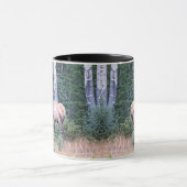 コロラドの山中の牡牛のエルク マグカップ (中央)