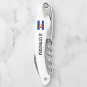 コロラドの状態フラグを折り畳みパーソナライズされた可能 ソムリエナイフ (裏面)