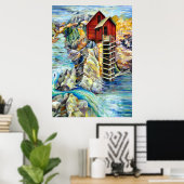 コロラドの絵のような風景、クリスタルオールドミル ポスター (ホームオフィス)