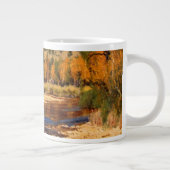 コロラドの美しい秋の山の小川 ジャンボコーヒーマグカップ (右)