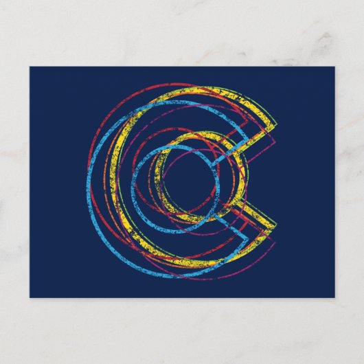 コロラドの誇りぼやけ ポストカード (正面)