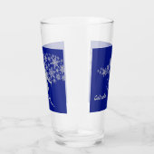 コロラドの青い雪の結晶のスノースキーヤー タンブラーグラス (右)