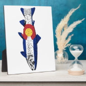 コロラドの魚 フォトプラーク (側面)