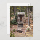 コロラドアウトハウスアットセントエルモ幽霊タウンフォト ポストカード (正面/裏面)