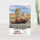 コロラドウェスタンブーツからのクリスマス シーズンカード (正面)