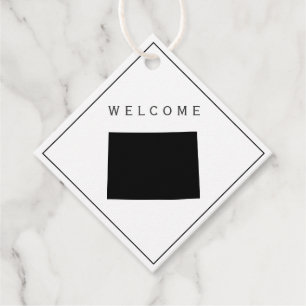 コロラドウェルカムバッグギフト結婚ラベルfor's Weekend フェイバータグ