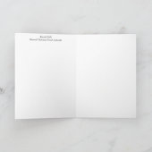 コロラドウォーターフォールすべての行事グリーティングカード カード (内部)