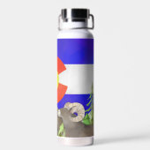 コロラドウォーターボトル – コロラド州旗 ウォーターボトル (背面)