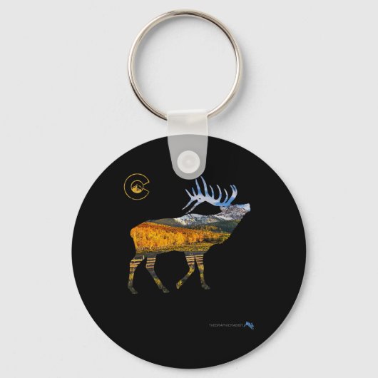 コロラドエルク狩り キーホルダー (正面)