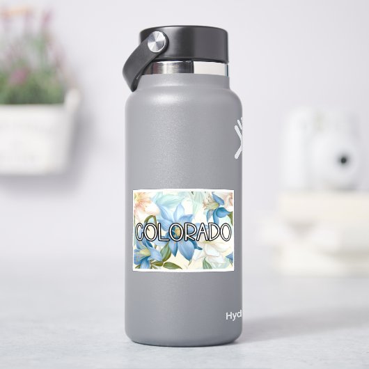 コロラドオダマキ（植物）花 シール (HydroFlask)