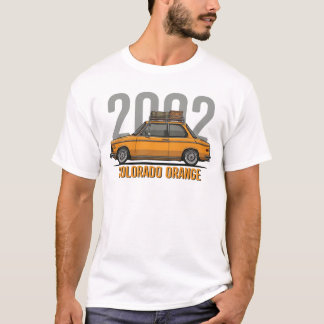 コロラドオレンジのBMW 2002 | ビンテージBMW Tシャツ