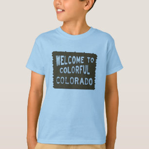 コロラドカラフルドボーイズのブルーウェルカムサインティー Tシャツ