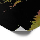 コロラドカラフルマウンテンサンセット ポスター (角)