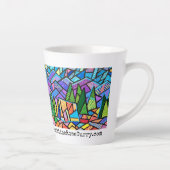 コロラドカラフルランドスケープ、キャンプ付き/ベア12oz カフェラテマグ (右)