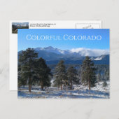 コロラドカラフルロングピークロッキームントンナテルパーク ポストカード (正面/裏面)